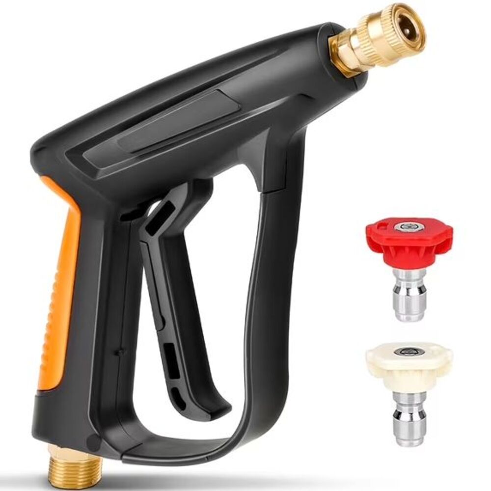 NEW Pressure Washer Short Gun with 2 Spray Nozzles, Max 5000 PSI / 10.5 GPM